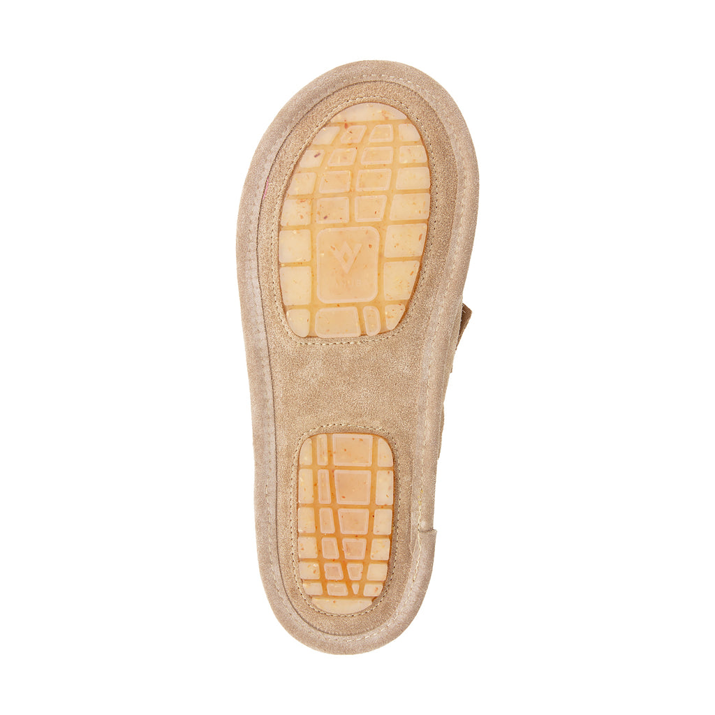 WOMEN'S SHEEPSKIN SLIPPERS ABBY BEIGE-WHITE