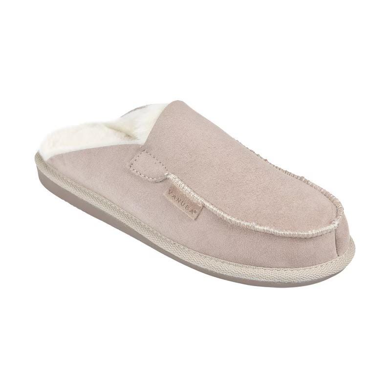 Women’s Sheepskin Moccasins, women slippers – Fluffy Wool Slippers, Beige & White Handmade Mules, Cozy Indoor Shoes, Gift for Her