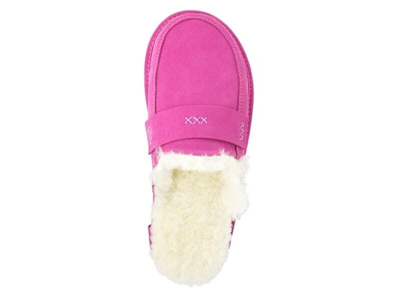 Beautiful Women’s Sheepskin Slippers | Pink Cozy House Shoes | 100% Natural Sheepskin, Perfect Gift for Her | Sizes 5.5–11